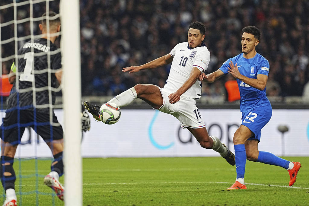 欧国联-贝林厄姆造乌龙琼斯首秀破门 英格兰3-0希腊