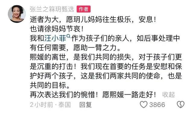大S去世后两大疑问：是否被好友传染并延误治疗，遗产和孩子如何安排？